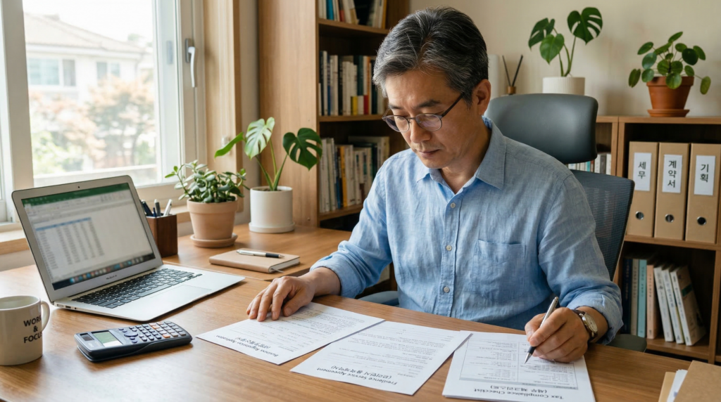 프리랜서 3.3% 세금과 사업자등록 필요 여부를 확인하는 이미지