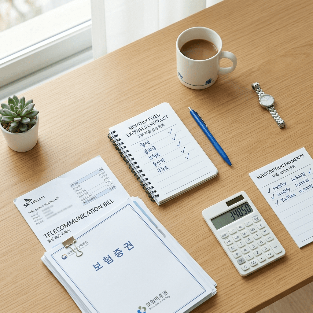 고정지출 줄이는 법을 보여주는 통신비 보험료 구독서비스 점검 썸네일 이미지