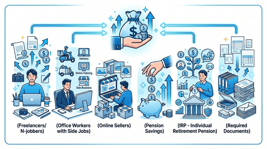 종합소득세 환급 가능성이 높은 유형을 정리한 이미지