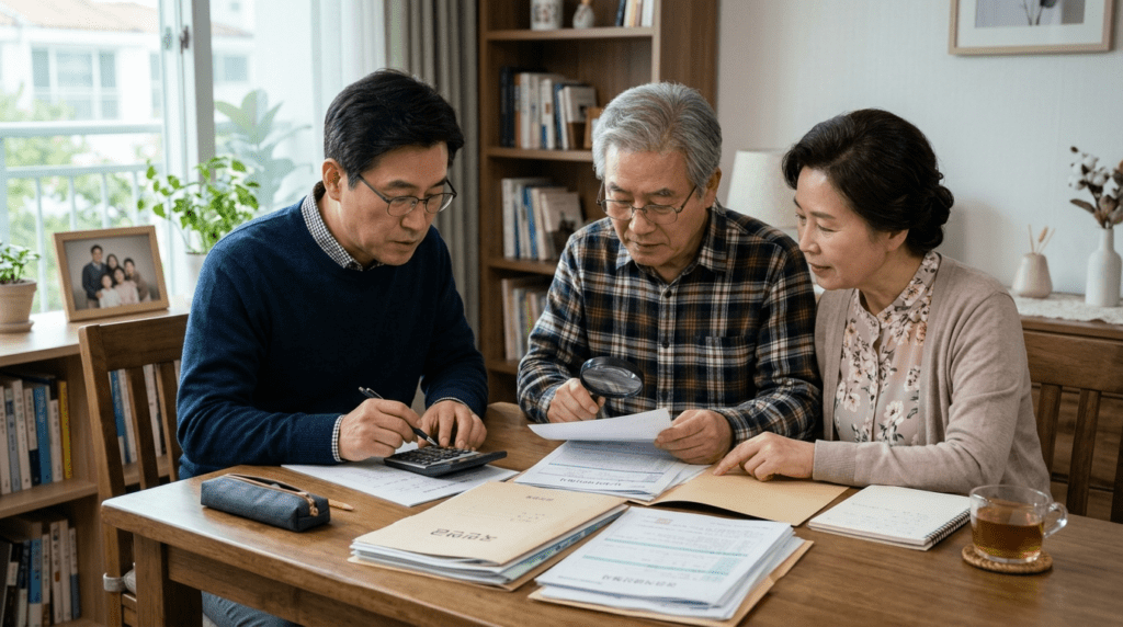건강보험 피부양자 조건에서 부모 등록 기준을 확인하는 이미지