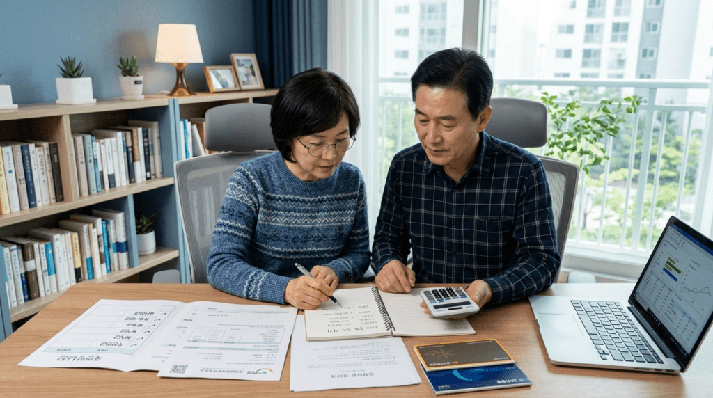 국민연금 조기수령 조건 확인 전 노후 현금흐름을 점검하는 이미지