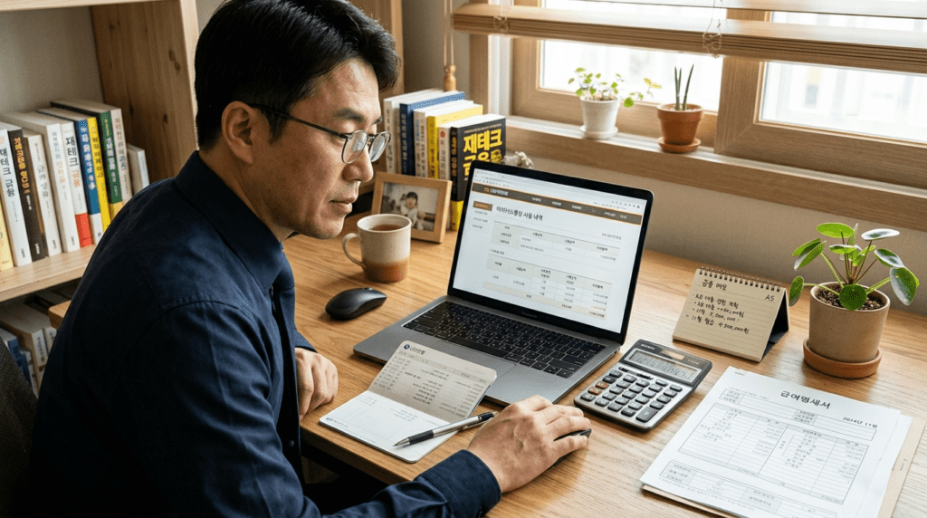 마이너스통장 장단점 중 이자 계산 방식을 설명하는 이미지