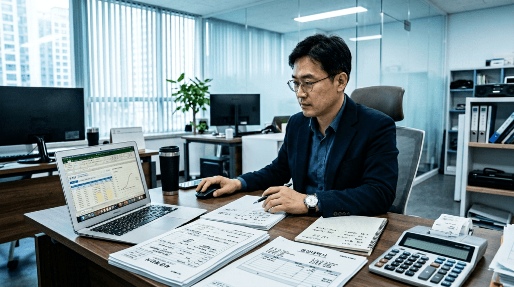 부가가치세 신고 대상인 1인 사업자와 프리랜서의 세금 자료 확인 이미지