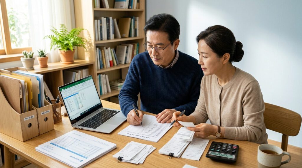 부업 종합소득세 신고 전 체크포인트를 점검하는 이미지