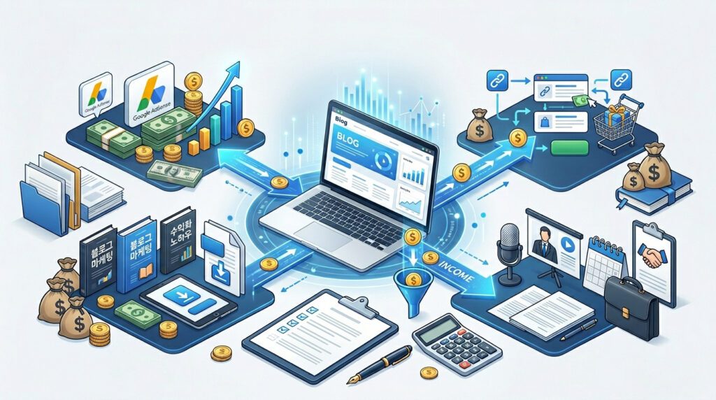 블로그 수익 사업자등록 기준을 정리한 이미지