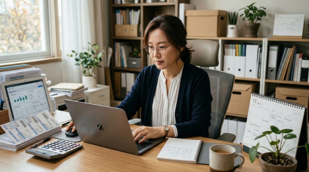 스마트스토어 구매확정과 정산 예정 내역을 확인하는 이미지