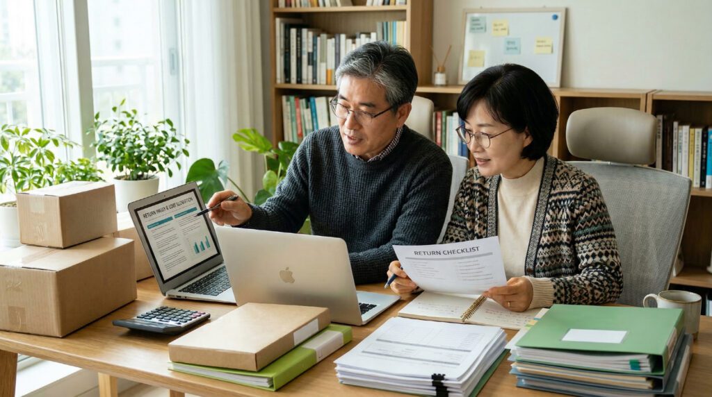 스마트스토어 반품비 체크포인트를 점검하는 이미지