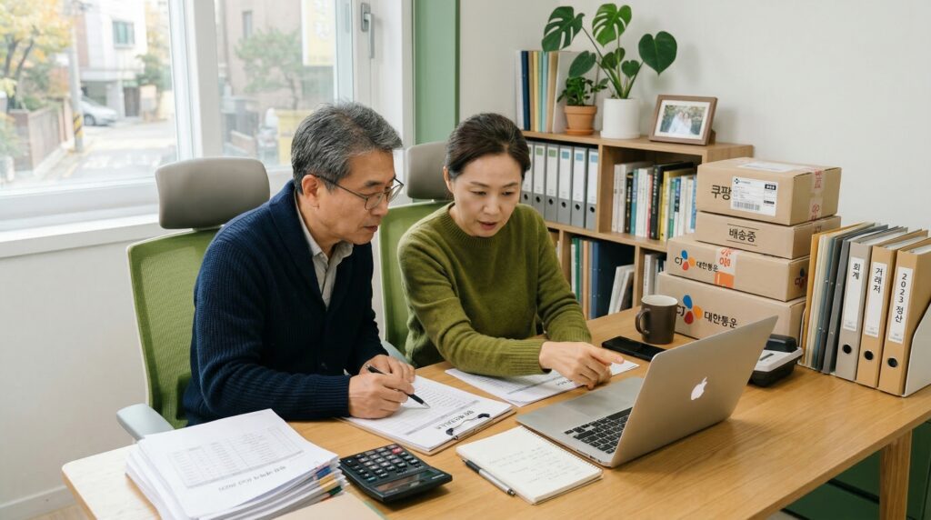 스마트스토어 정산일 체크포인트를 점검하는 이미지