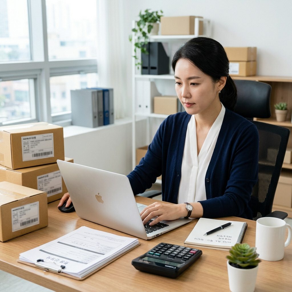 스마트스토어 취소처리를 보여주는 주문 화면과 환불 문서 썸네일 이미지