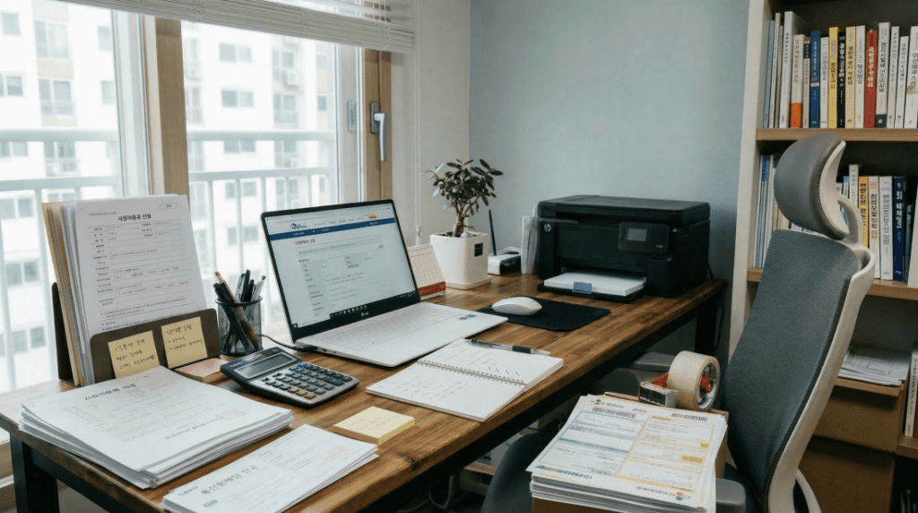 스마트스토어 사업자등록을 홈택스로 신청하는 과정을 보여주는 이미지