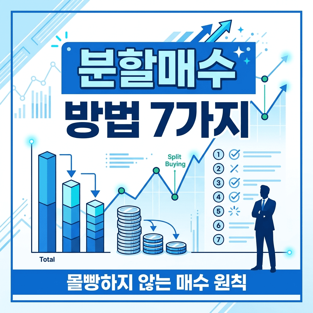 분할매수 방법 7가지와 몰빵하지 않는 매수 원칙을 정리한 안전한 투자 전략 블로그 썸네일