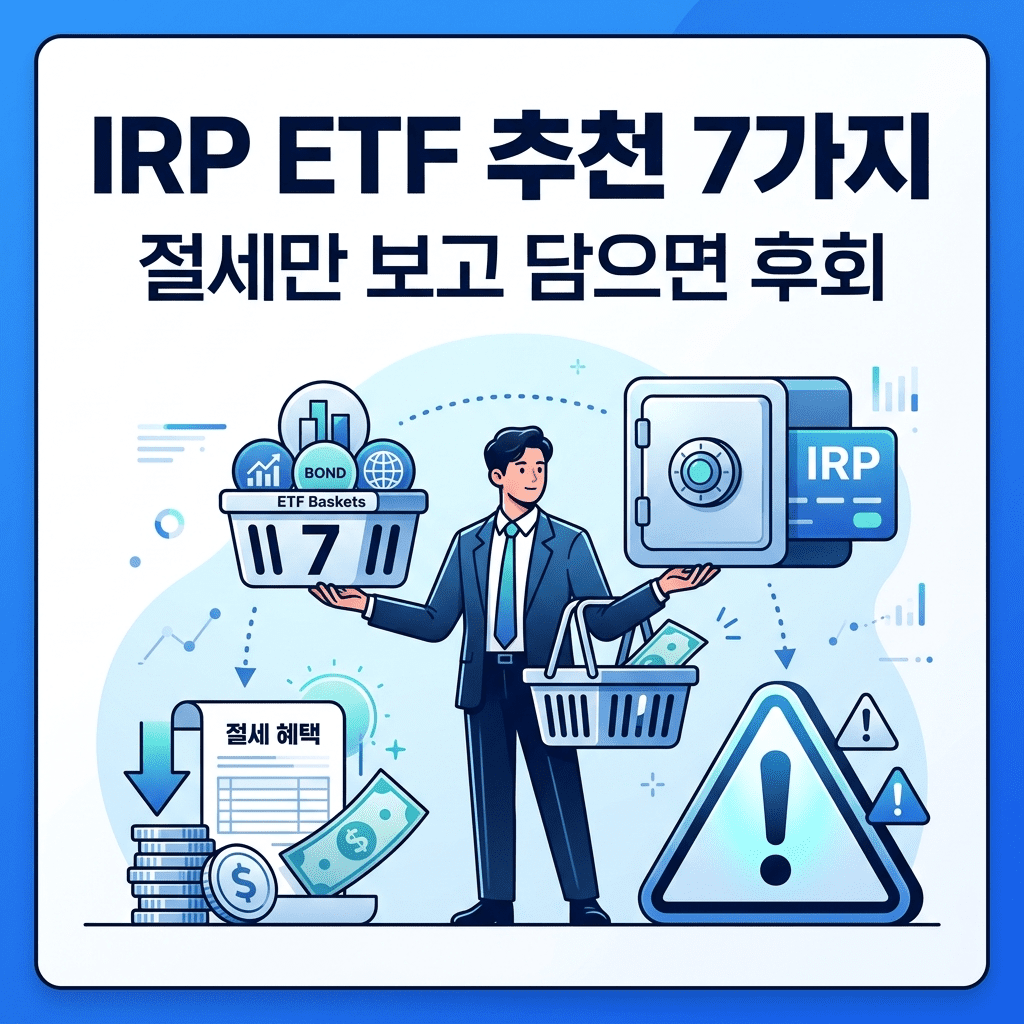 IRP ETF 추천 7가지와 절세만 보고 투자하면 후회하는 이유를 경고하는 퇴직연금 투자 가이드 블로그 썸네일